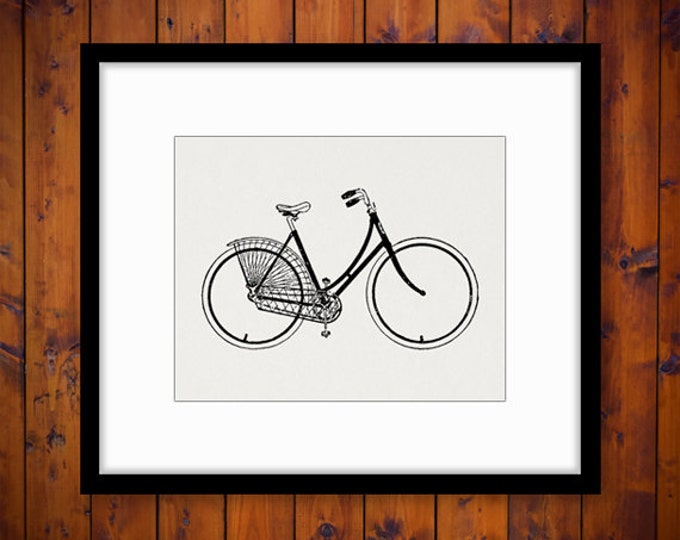 Vintage Bicycle Printable Graphic Digital Antique Bike Image Download Artwork Clip Art Jpg Png Eps HQ 300dpi No.4117