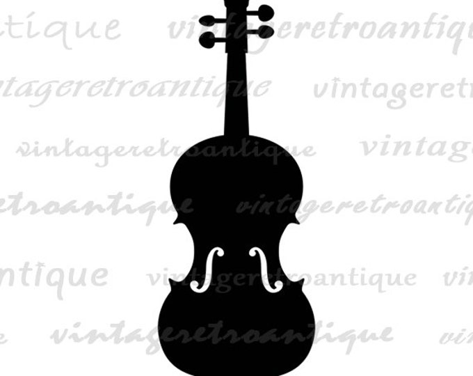 Violin Printable Image Download Violin Icon Digital Music Instrument Graphic Antique Clip Art Jpg Png Eps HQ 300dpi No.4397