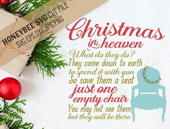 Download Christmas in Heaven Chair svg SVG files SVG file Cut file