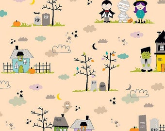 Halloween Magic Orange Main Bella Blvd for Riley Blake Designs
