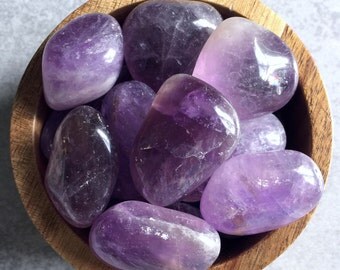 Healing Stones: Amethyst Crystals, Genuine Gemstones, Crown/Third-Eye Chakras, Meditation, Purple Stones, Reiki, Healing, Spiritual, Rocks