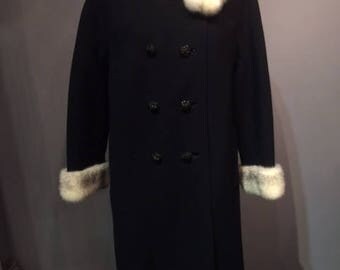 Black & White Mink Coat