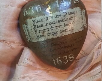 Antique French Reliquary Heart