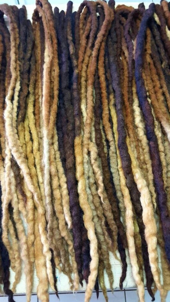 Wool Dreads Hair Extensions Wool Dreadlocks set of 60