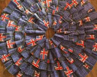 SALE 50% OFF - Doctor Who Ruffled Christmas Tree Skirt
