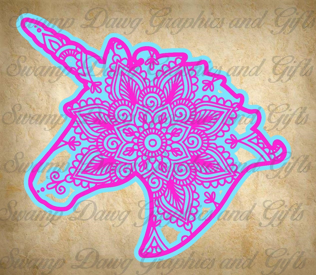 Free Free 198 Unicorn Mandala Cricut SVG PNG EPS DXF File