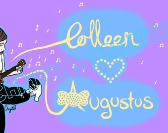 Colleen and Gus Gus- Original Design A4 Print