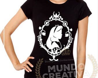 Alicia Alice in wonderland SVG EPS DFX Cutfiles Silhouette Cameo cricut vinyl decal, vinyl shirt