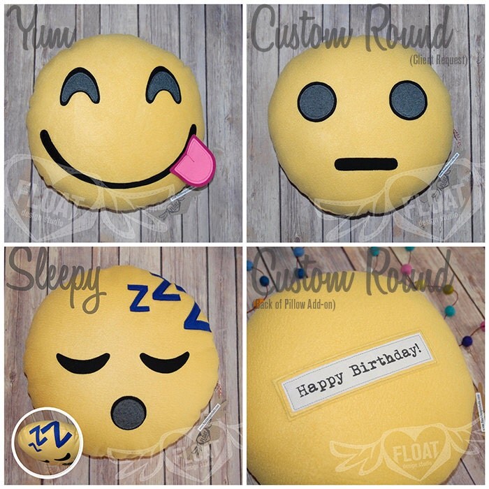 FLOAT's Emoji Pillows Handmade with Quality by FLOATdesignstudio