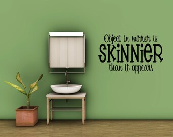 Funny Bathroom Mirror Quotes object in mirror | etsy Funny Bathroom Mirror Quotes object in mirror | etsy
