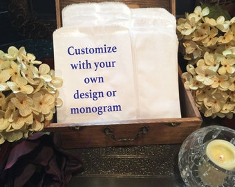 WFB11 Party Favor Bags,CUSTOMIZED, Wedding Favors//Confetti Toss// Bags//Cake Bags//Birthday Party//Shower Favors//Candy Buffet//Goodie Bags