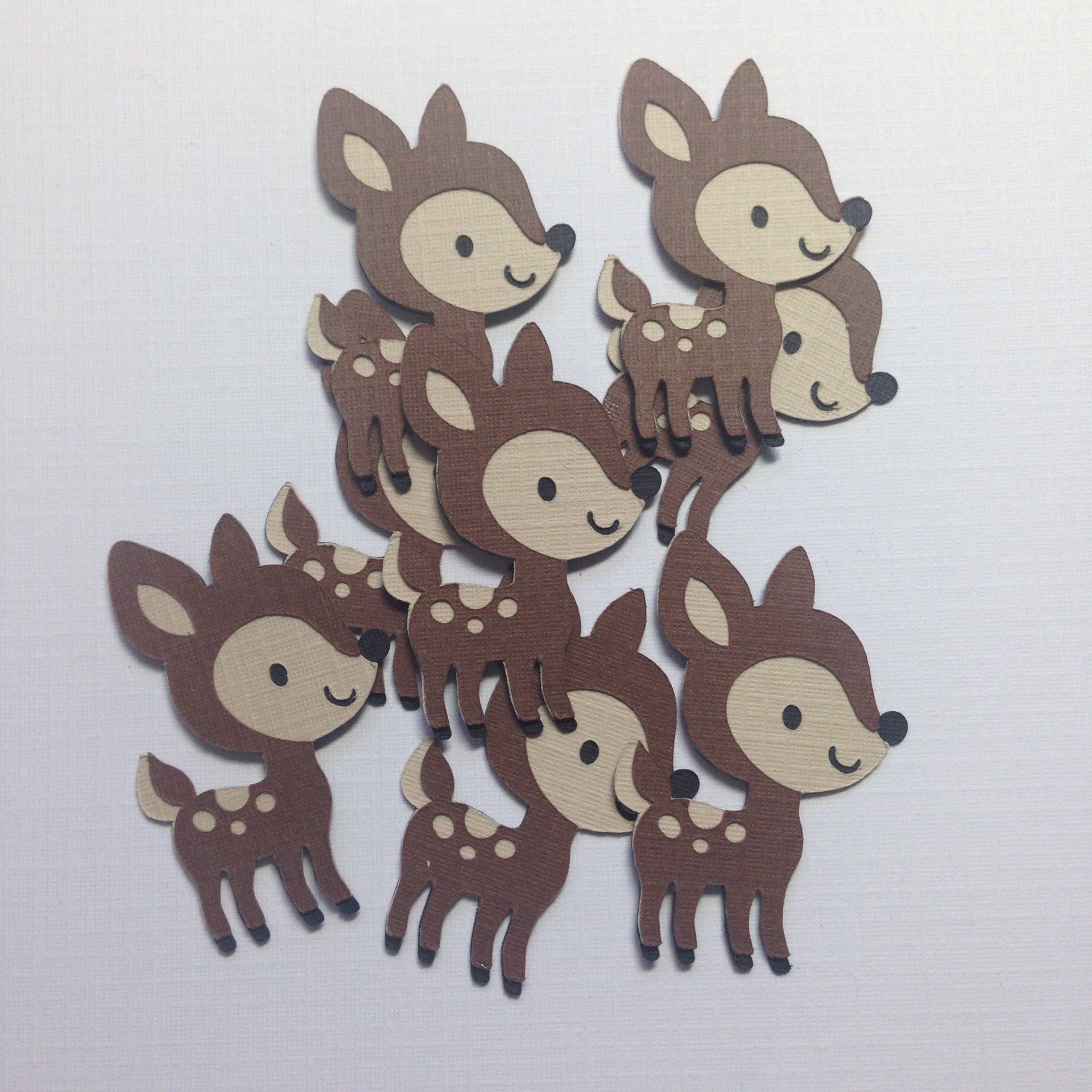 Mini Deer Cut Outs Deer Die Cut Forest Friends Party Decor