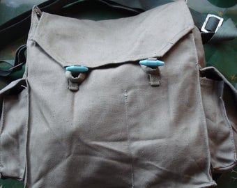 Vintage Military Army Bag /Inside Two Pockets /Cold War/ Soviet Union/ 1970s