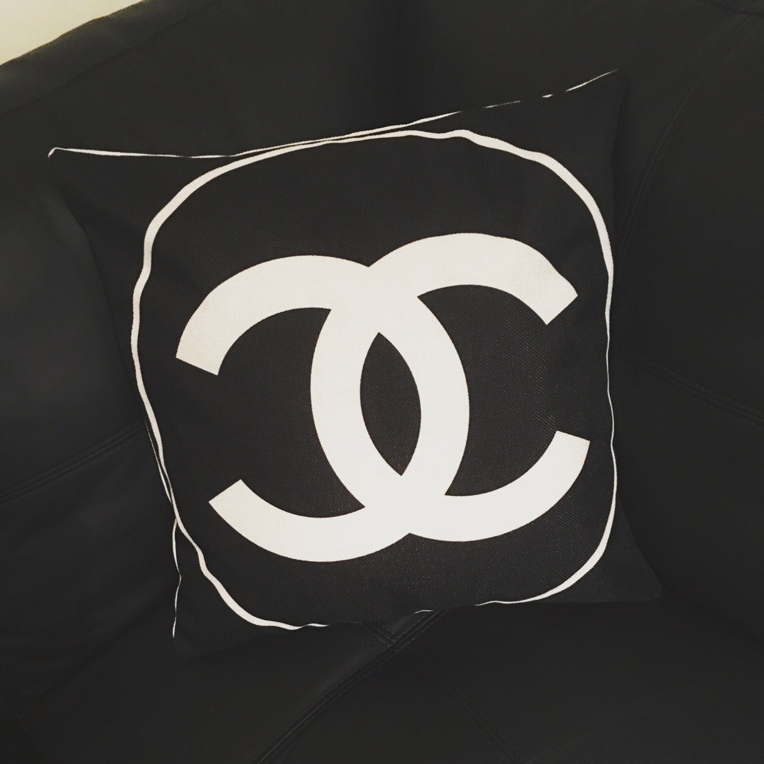 Chanel pillow by POSHYHOME on Etsy