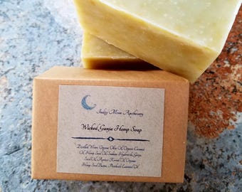 Wicked Ganja Hemp Soap, Natural Soap, Cruelty Free Soap, Patchouli Hemp Soap, Hemp Butter, Vegan, Hippie Soap, Eco Friendly