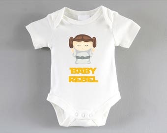 Rebel Princess Leia Onesie ~ Star Wars onesie ~ Star Wars clothing ~ Star Wars Baby ~ infant one piece ~ bodysuit ~ star wars baby grow