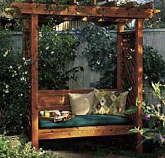 Arbor Bench Woodworking Plans from OldTymeRecreations on ...