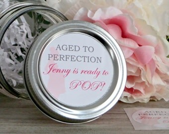 Ready to pop stickers, Baby shower party favor labels, Ready to pop baby shower labels, Baby shower favor stickers