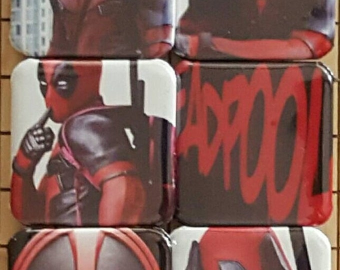 Button pins, Deadpool, Comics, Pin Backs, Backpack Pins, Deadpool Gifts