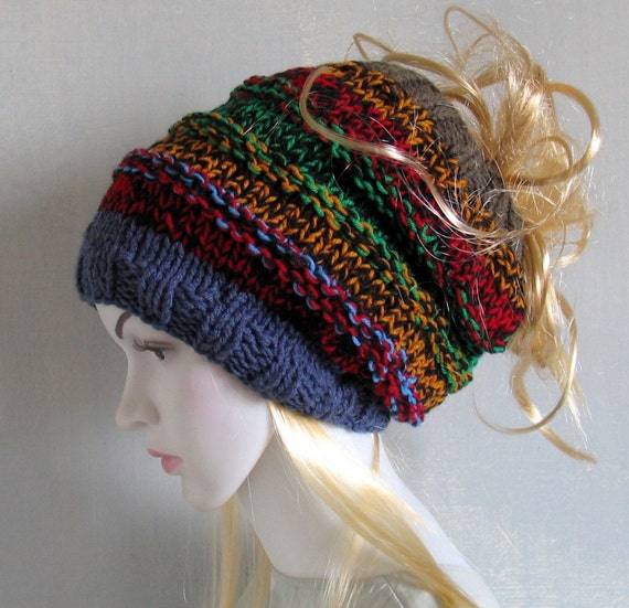 Dreadlock Headband Tube Hat Head Wrap Women Hat Plain Wide