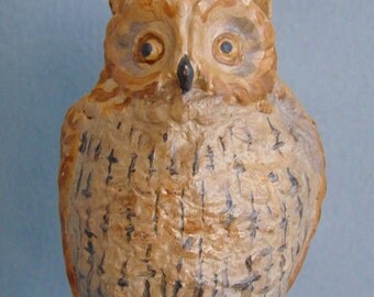 Paper mache owl | Etsy