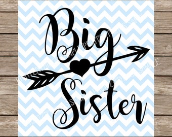 Big Sister svg, Big sister, Big sister svg arrow, Sister, sibling svg, svg big sister Sisters svg, Family, Family svg, Arrow svg, Arrow, dxf