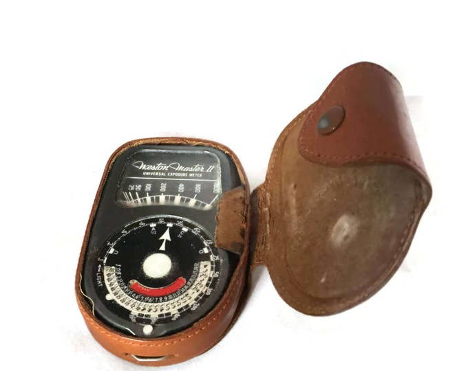 Weston Master II Model 735 Vintage Photographic Exposure Meter with Leather Case