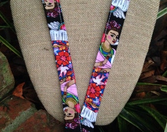 Frida Kahlo Lanyard ID Badge Holder