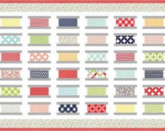 Bobbin Box Quilt Kit featuring Bonnie & Camille Basics for Moda Fabrics. KIT55023