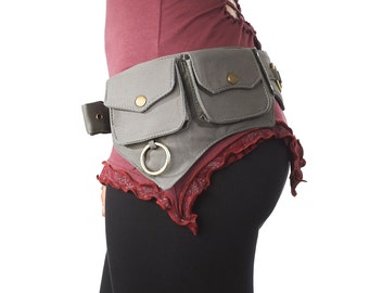 Utility Belt,Festival,Fanny Pack,Pocket Belt.Travel Money Belt,Hip Belt,Burning Man,Steampunk,Hip Belt.Fits iPhone 7Plus/SAMSUNG GALAXY S7H