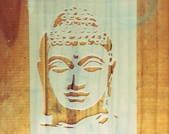 Buddha STENCIL for home wall interior decor / reusable religious stencil