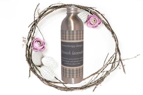 Sulfate-free aromatherapy shampoo against hair loss and dandruff "French lavender"