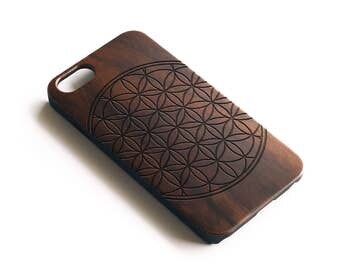 iPhone 7 Case Wood, iPhone 6S Case Wood, Wood iPhone 6 Case, iPhone 6 Case Wood, iPhone SE Case Wood, Wooden iPhone 6 Case, Flower Of Life