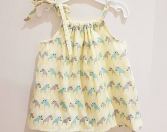 Miss Moose Pillowcase Dress - Size 6M, 1 & 2