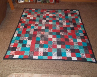 Custom Made Quilt - Patchwork Quilt - Twin Size Quilt - Everything Supplied
