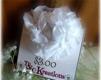 Super Cute White Handmade Flower Hair Clip