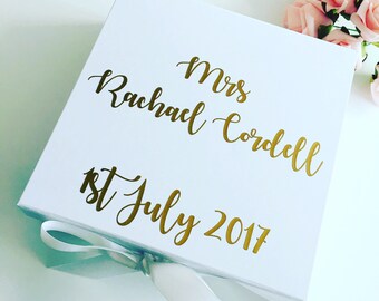 Personalised bride box, bride gift, wedding gift box