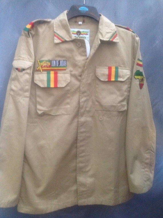 rasta army jacket