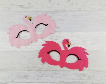 Flamingo Mask - Flamingo Felt Mask - Pink Flamingo Felt Mask - Party Mask - Birthday - Halloween Celebration - Party Bag Favor - Animal