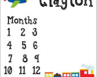 Monthly baby blanket