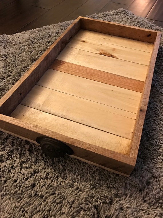 Items similar to Rustic Serving Tray on Etsy