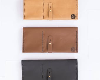 Tan - Leather Travel Wallet - Ultimate Travel Wallet - Leather Travel Organizer - DIY Kit - Craft Kit - Crafts - Full Grain Leather