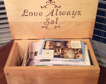 Handmade Wooden Keepsake Box, Wooden Storage Box, Wood Box, Pine Storage Box