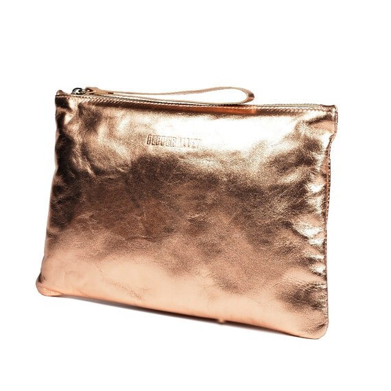 rose gold clutch for wedding