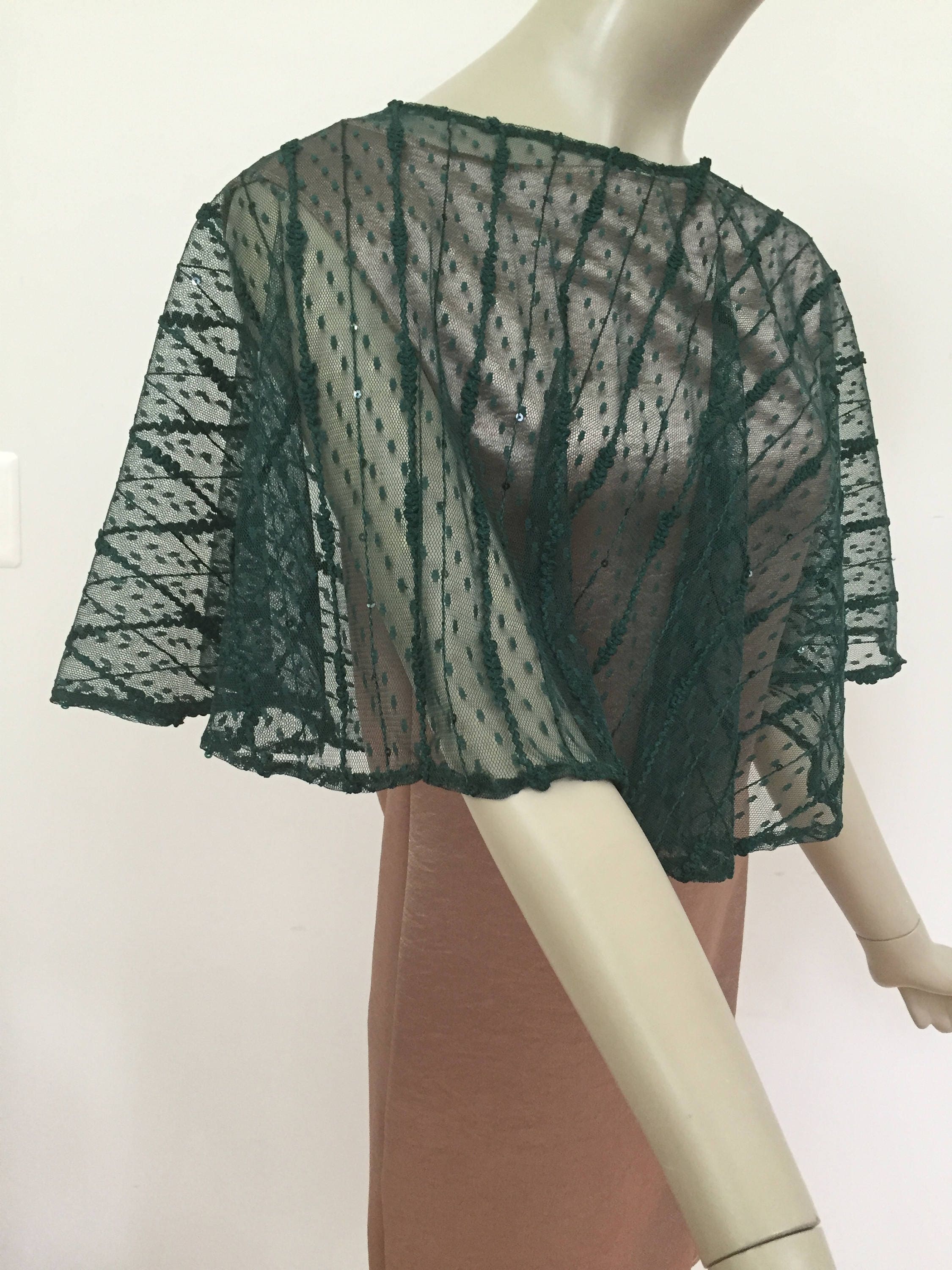 sheer green cape