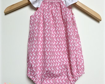 Handmade Baby Girls Romper Playsuit - Sizes 000,00,0, 1