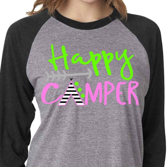 Download Happy camper tee pee SVG, DXF, EPS, png Files for Cutting ...