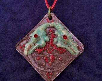 thumbnail interactive-video image 1 of Dracula's Order Of The Dragon Superior Degree Cross Pendant - Pewter Medallion 1 of 3
