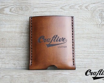 Logo Gifts, Custom Logo Branding,Vertical Credit Cards Wallet,Gift for Men,Minimalist Distressed,Leather Business Card Holder Organizer Case