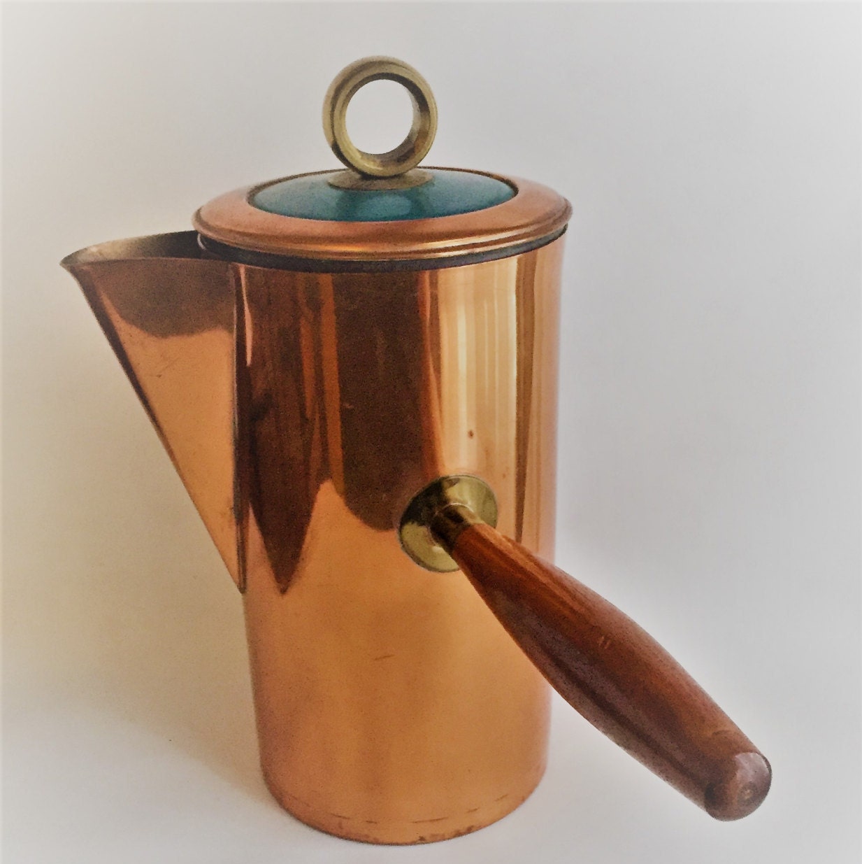 vintage coffee pot copper coffee pot with handle